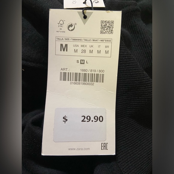 Zara PLUSH DRESS - Picture 2 of 2